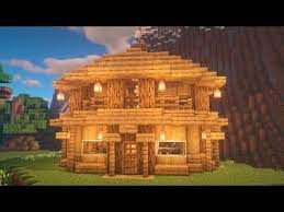 Make another circle inside it facing the sides. Minecraft How To Build A Round Starter House Easily Building Tutorial Youtube Cute Minecraft Houses Minecraft House Plans Minecraft Architecture