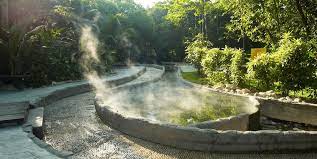 The hot pools are great, spacious and clean, the cold pool humongous and attractive. Felda Residence Springs Malaysia Sungkai Booking Com