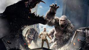 A silverback gorilla, a wolf and a reptile grow to a monstrous size after a rogue genetic experiment goes wrong. Rampage 8k Ultra Hd Wallpaper Hintergrund 12289x6913