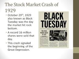 As a stock market historian, the single best benchmark for all market analysis is the years from 1929 to 1954. The 1929 Stock Market Crash Bank Failures And The Great Depression Ppt Download