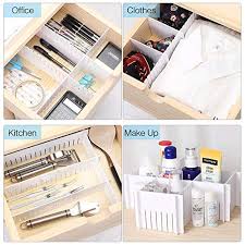 Closet underwear organizer helps to create containment and give every tiny garment a proper home! Drawer Dividers Shineme 8pcs Drawer Divider Organizers White Diy Plastic Grid Plastic Adjustable Drawer Dividers Household Storage Makeup Socks Underwear Organizer For Clothes Kitchen Office Pricepulse