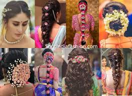 In this bridal hairstyle, the tiara is the main focal point of the bridal look and this is a great option for all the modern brides who wanna do away with the traditional bridal hairstyles for long hair. Top 10 South Indian Bridal Hairstyles For Weddings Engagement Etc