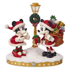 5.0 out of 5 stars. Disney Christmas Figurine Santa Mickey Minnie Mouse Li
