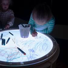 Fun art meets science activity for kids. Light Lab Drawing Board Kodo Kids