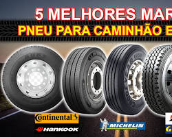 Imagem de Logo das principais marcas de pneus para caminhão