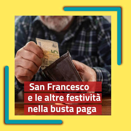 Festa di San Francesco il 4 ottobre: torna il giorno ‘rosso’, più soldi in busta paga
