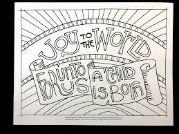 Joy To The World Coloring Sheet Advent Coloring Coloring Pages Coloring Pages Inspirational