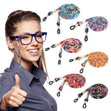 GOTRUST Reading Glasses Cords Chain, 6Pcs Ethnic Style Eye Glasses Eyewear  Retainer, Colorful Sunglasses String Eyeglasses Strap, Neck Hanger for Face  Mask Cover Wireless Earbuds : Amazon.co.uk: Fashion