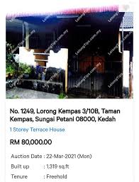 Mau ikutan lelang otomotif, rumah atau barang lainnya? Rumah Lelong Sungai Petani Posts Facebook