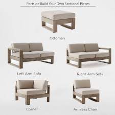 Modular Portside Outdoor Sectional In 2021 Pallet Furniture Outdoor Pallet Furniture Furniture