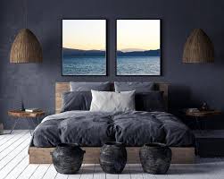 Set Of 2 Sunset Printssunset Wall Artsunset Etsy In 2020 Mens Bedroom Bedroom Design Mens Bedroom Decor