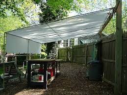 Control the shade by making your own retractable canopy. Customer Photo Gallery Creative Shelters Backyard Shade Outdoor Shade Shade Tent