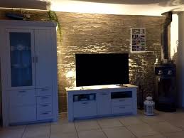 Wohnzimmer Wand Stein Mit Beleuchtung Wandgestaltung Wohnzimmer Wandgestaltung Wohnung