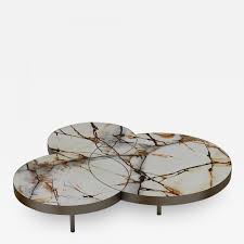 Luxury furniture los angeles #cheapfurniturestoresonline key: Designlush Marble Intersect Round Coffee Table