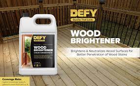 Are you ready to clean your decking? Defy 1 Gallon Wood Brightener Household Wood Stains Amazon Com