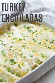 Turkey Enchiladas Leftover Turkey Recipes Leftovers Recipes Ground Turkey Recipes