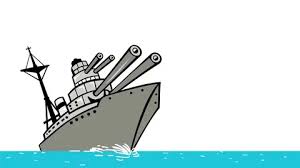 Battleship cartoon drawing battleship coloring page. Cartoon Battleship Firing Big Guns Drawi Stock Video Pond5