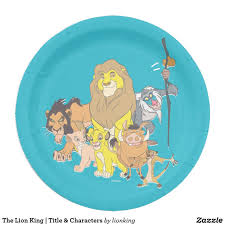 The Lion King Title Characters Paper Plate Zazzle Com Lion King Movie Disney Lion King Lion King