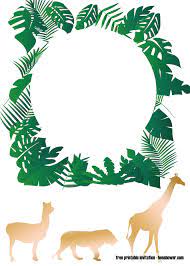 Download Now Free Printable Jungle Baby Shower Invitations Templates Baby Shower Invitation Templates Jungle Baby Shower Invites Jungle Baby Shower Decorations