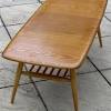 Fantastic lines and excellent craft has made this model of ercol coffee table sought after and more collectible. 1