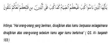 Yaitu menahan diri dari segala hal yang dapat membatalkan puasa seperti makan dan minum serta bersenggama dengan niat yang. Kajian Surat Al Baqarah 183 Tentang Wajib Puasa Ramadan Blog Elevenia
