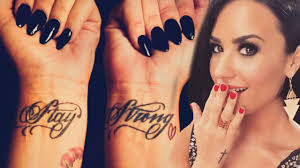 What do you think ? 13 Demi Lovato Tattoos Their Meanings Youtube