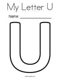 My Letter U Coloring Page Letter U Lettering Lettering Alphabet