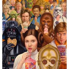 Lol At Vader Eating A Dark Side Cookie And At Spock Being Included Alex Gross Star Wars Star Wars Pop Art Star Wars Memes Star Wars Humor