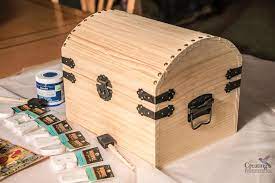 Store actual treasures, family photos, jewelry, stationary, craft supplies, beads, even small gifts inside. Easy Diy Kids Wooden Treasure Chest Box For Treasured Items
