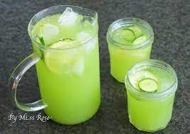 spa小黃瓜檸檬水 smoothie drinks cold meals glass of milk