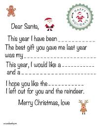 Have your child write a letter to santa and place it in an envelope addressed to: Dear Santa Letter Free Printable Template