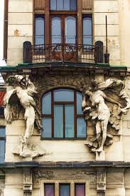 Prague Czech Republic Art Nouveau At The Central Train Station Architectural Sculpture Art Nouveau Art Nouveau Architecture