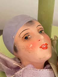 Vintage Hat Stand German Doll Heads Hat Stand Art Deco Dolls 1920s Hat  Stand Two Dolls Pierrot Pierette Doll Flapper Girl Dolls