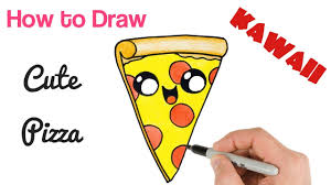 How To Draw A Cartoon Pizza Slice Cute Kawaii And Easy Youtube We want two pizzas, in small, nonconsecutive slices. how to draw a cartoon pizza slice cute kawaii and easy
