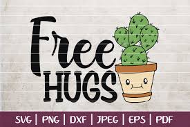 Free Hugs Cactus Graphic By Burlacu Valentin Creative Fabrica Di 2020