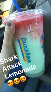 Shark Attack Blended Lemonade At Dutch Bros Dutch Bros Drinks Dutch Bros Dutch Bros Secret Menu