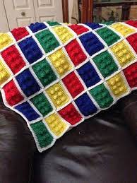 Crochet lego blanket lego baby blanket lego kid's throw with free shipping. Lego Crochet Blanket Pattern Youtube Video Instructions