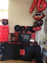 Pin By Sweet Tea 37 On Vampire Diaries Birthday Party 14th Birthday Vampire Party Birthday Party