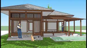 Japanese architecture (日本建築, nihon kenchiku) has been typified by wooden structures, elevated slightly off the ground, with tiled or thatched roofs. My Traditional Japanese House Designs Youtube