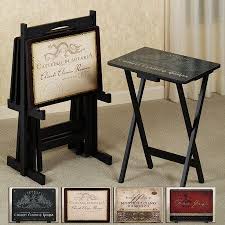 Wine Tv Tray Set Black Tv Tray Makeover Rustic Tv Trays Tv Tray Table