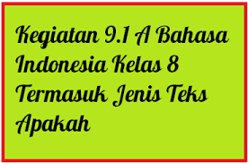 Maybe you would like to learn more about one of these? Kegiatan 9 1 A Bahasa Indonesia Kelas 8 Termasuk Jenis Teks Apakah Operator Sekolah