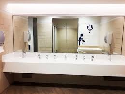 Classic Automatic Soap Dispensers Swan Touch Free Faucets And Ever Hand Dryers Installed By Stern At Internati Bathroom Mirror Automatic Soap Dispenser Faucet