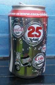 2009 Diet Coke 25 Years Vespa 330ml Belgian Coke Cola Pepsi Cola Cola