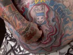 He also has a wife named poppie fresh and two children, a son that goes by popper and a daughter known as bun bun. Dough Hole America S Worst Tattoos Youtube