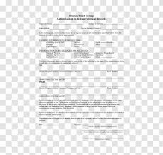 Medical Record Release Of Information Department Medicine Template Text Doc Resume Transparent Png