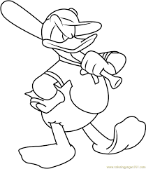 The spruce / miguel co these thanksgiving coloring pages can be printed off in minutes, making them a quick activ. Donald Duck Play Baseball Coloring Page For Kids Free Donald Duck Printable Coloring Pages Online For Kids Coloringpages101 Com Coloring Pages For Kids