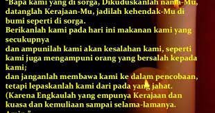 Belajar Sunda Doa Bapa Kami Nun Ama