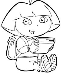 You will use your mouse and click all the. Coloring Pages Dora The Explorer Dora Coloring Coloring Books Cartoon Coloring Pages