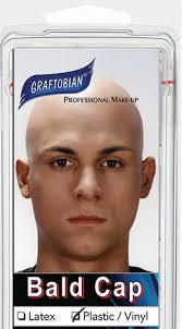 Bald Cap Professional-stage ,movie Theater- Latex Free Premium Plastic  /vinyl Long Neck Bald Cap Only With Instructions!!!