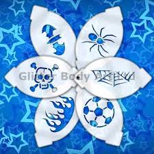 You can find our boy's face painting kit here: Face Paint Stencils X 6 Boys Temporary Tattoo Store